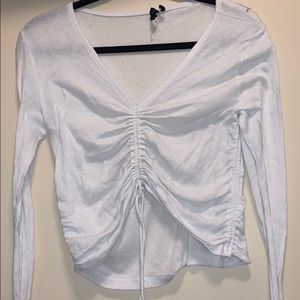 White cinched LS